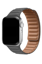 Apple Watch Uyumlu Baklalı Deri Loop Kordon Gri