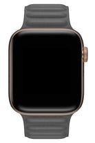 Apple Watch Uyumlu Baklalı Deri Loop Kordon Gri