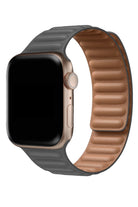 Apple Watch Uyumlu Baklalı Deri Loop Kordon Gri