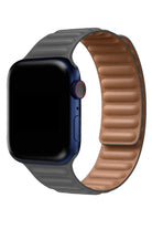 Apple Watch Uyumlu Baklalı Deri Loop Kordon Gri