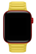 Apple Watch Uyumlu Baklalı Deri Loop Kordon Limoni