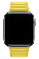 Apple Watch Uyumlu Baklalı Deri Loop Kordon Limoni