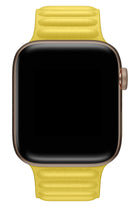 Apple Watch Uyumlu Baklalı Deri Loop Kordon Limoni