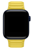 Apple Watch Uyumlu Baklalı Deri Loop Kordon Limoni