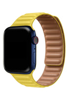 Apple Watch Uyumlu Baklalı Deri Loop Kordon Limoni