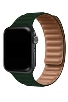 Apple Watch Uyumlu Baklalı Deri Loop Kordon Racing Yeşil