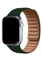 Apple Watch Uyumlu Baklalı Deri Loop Kordon Racing Yeşil