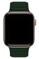 Apple Watch Uyumlu Baklalı Deri Loop Kordon Racing Yeşil