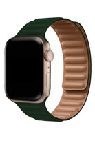 Apple Watch Uyumlu Baklalı Deri Loop Kordon Racing Yeşil