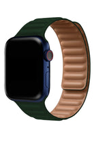 Apple Watch Uyumlu Baklalı Deri Loop Kordon Racing Yeşil