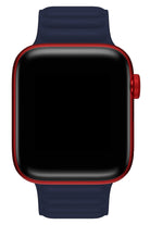 Apple Watch Uyumlu Baklalı Deri Loop Kordon Royal Mavi
