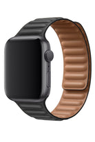 Apple Watch Uyumlu Baklalı Deri Loop Kordon Siyah