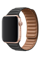 Apple Watch Uyumlu Baklalı Deri Loop Kordon Siyah
