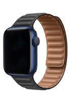 Apple Watch Uyumlu Baklalı Deri Loop Kordon Siyah