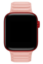 Apple Watch Uyumlu Baklalı Deri Loop Kordon Somon