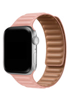 Apple Watch Uyumlu Baklalı Deri Loop Kordon Somon