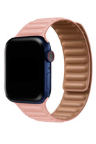 Apple Watch Uyumlu Baklalı Deri Loop Kordon Somon