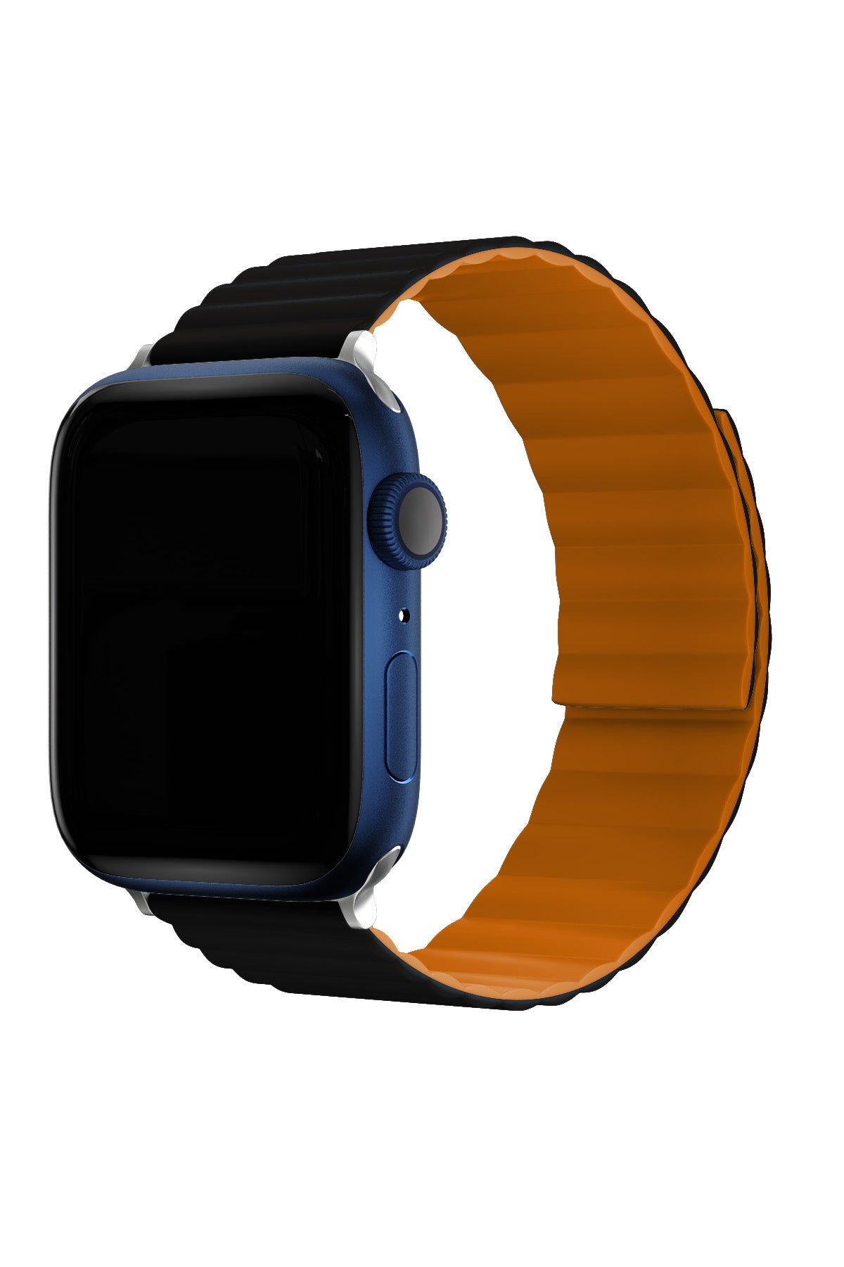 Apple Watch Uyumlu Baklalı Louis Loop Kordon Black Alloy