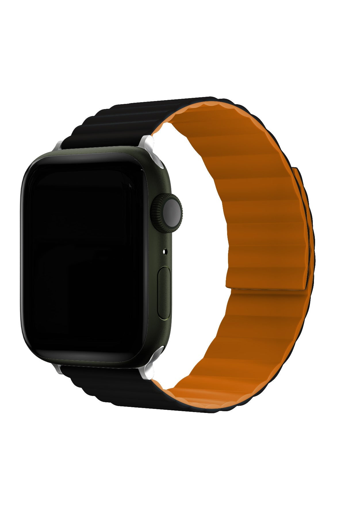 Apple Watch Uyumlu Baklalı Louis Loop Kordon Black Alloy