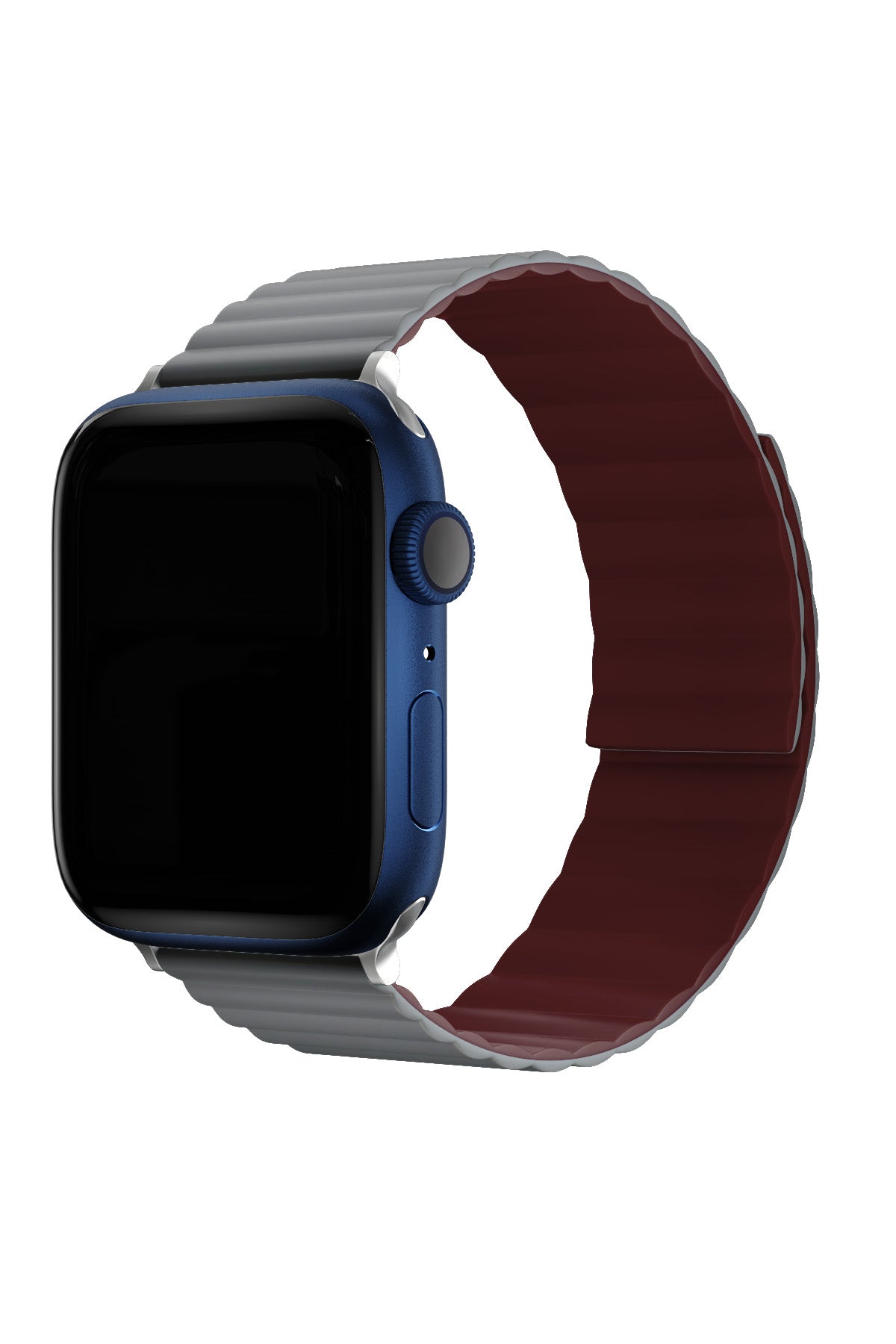 Apple Watch Uyumlu Baklalı Louis Loop Kordon Stone Red