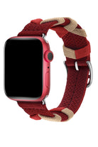 Apple Watch Uyumlu Basic Loop Örme Kordon Reddish