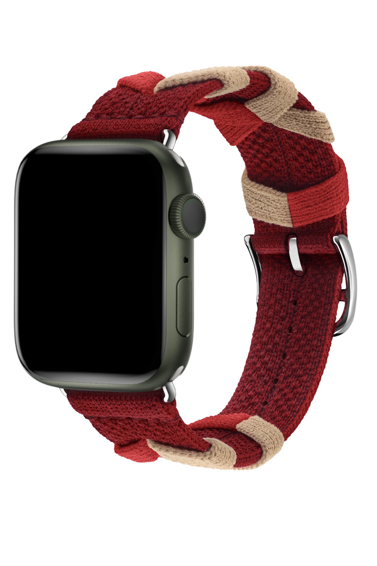 Apple Watch Uyumlu Basic Loop Örme Kordon Reddish