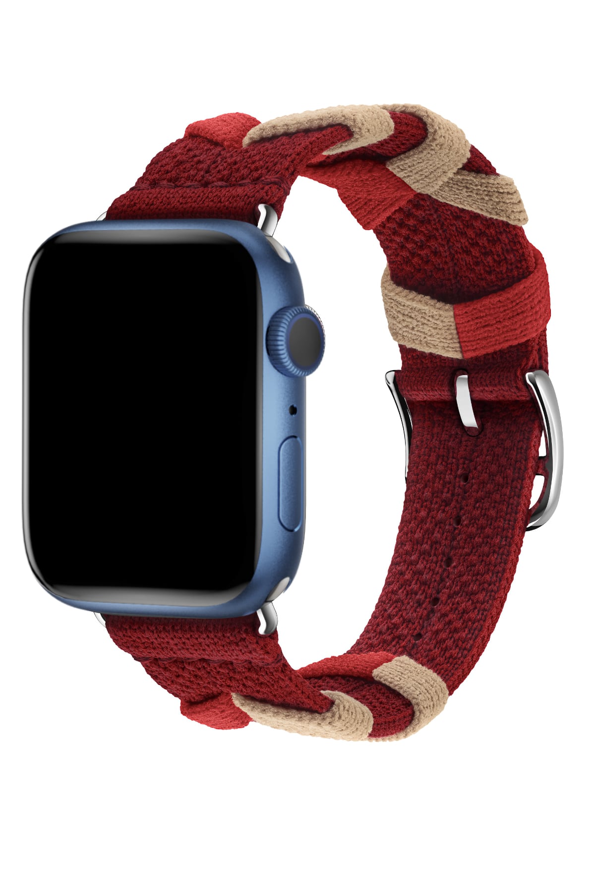 Apple Watch Uyumlu Basic Loop Örme Kordon Reddish