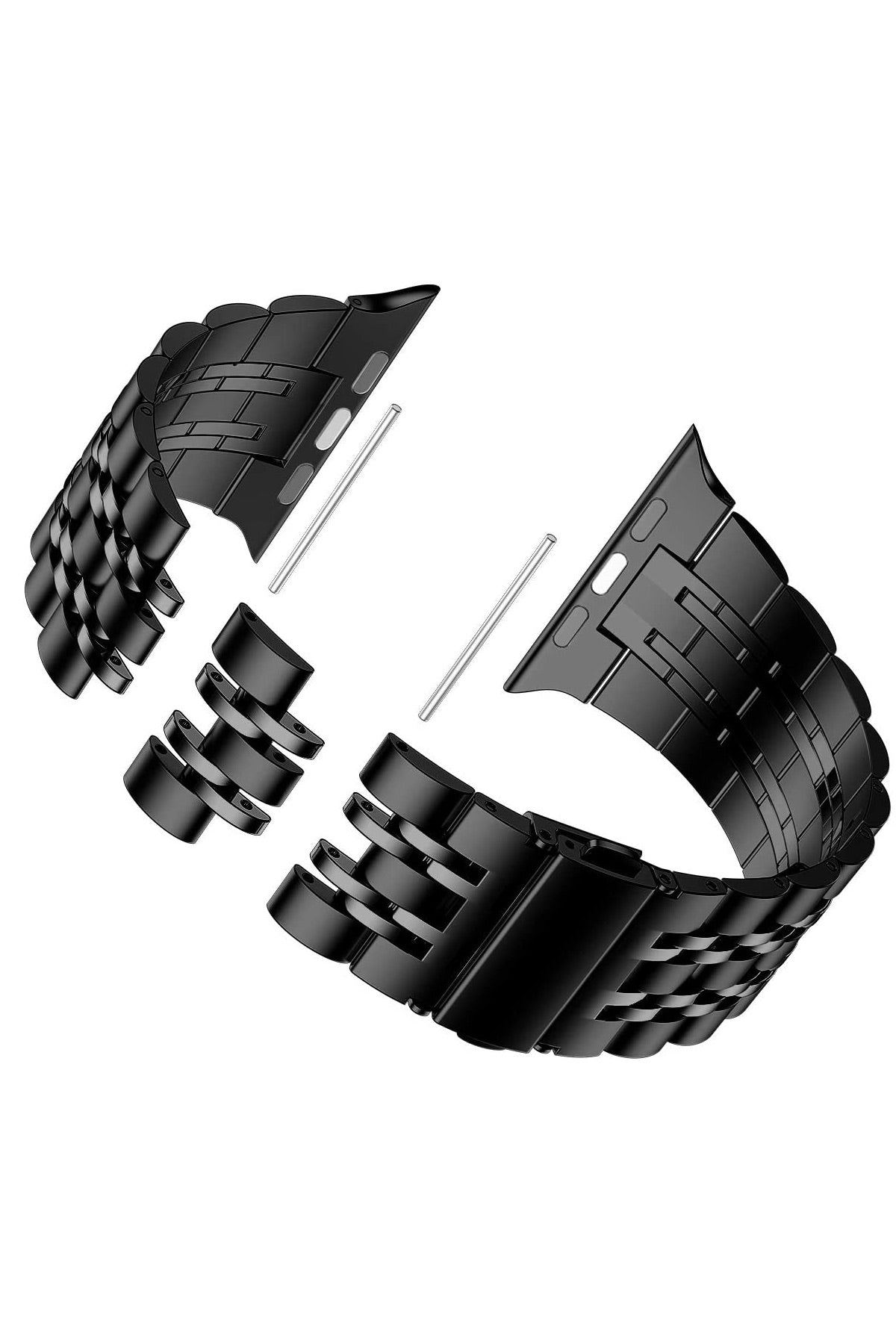 Apple Watch Uyumlu Beads Loop Çelik Kordon Onyx