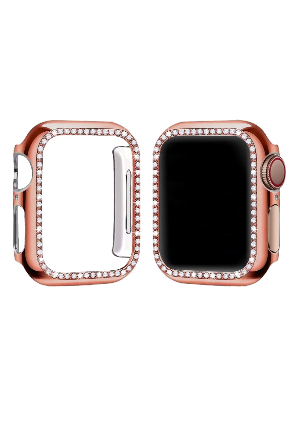 Apple Watch Uyumlu Bumper Taşlı Parlak Kasa Liserian