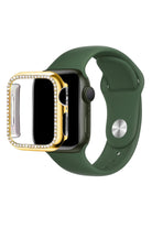 Apple Watch Uyumlu Bumper Taşlı Parlak Kasa Tuscany