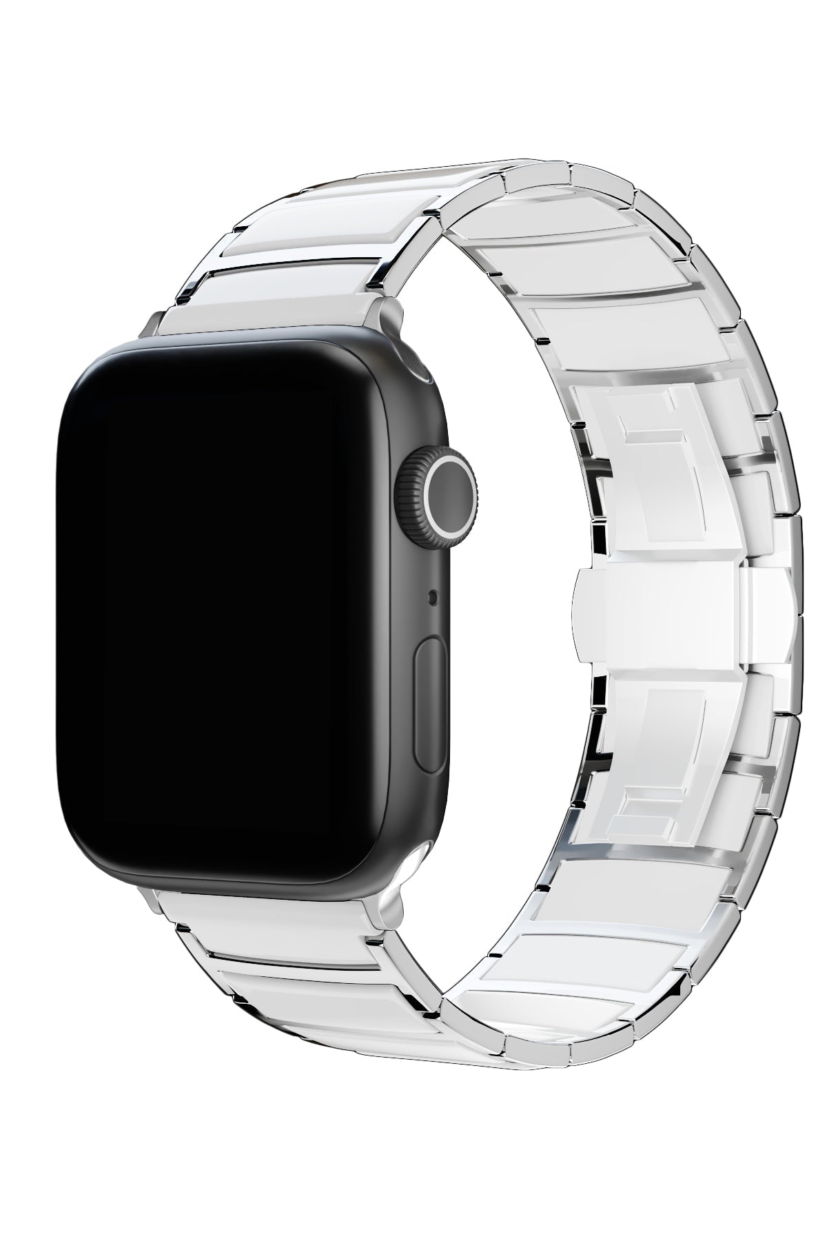 Apple Watch Uyumlu Çelik Seramik Luna Loop Kordon Havlit