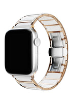 Apple Watch Uyumlu Çelik Seramik Luna Loop Kordon Sitrin