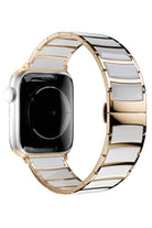 Apple Watch Uyumlu Çelik Seramik Luna Loop Kordon Sitrin