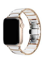 Apple Watch Uyumlu Çelik Seramik Luna Loop Kordon Sitrin