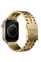 Apple Watch Uyumlu Çelik Steelmaster Loop Kordon Royal Yellow