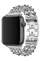 Apple Watch Uyumlu Çelik Zincir Loop Kordon Gümüş Gri
