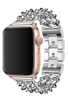 Apple Watch Uyumlu Çelik Zincir Loop Kordon Gümüş Gri