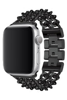 Apple Watch Uyumlu Çelik Zincir Loop Kordon Siyah