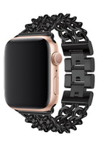 Apple Watch Uyumlu Çelik Zincir Loop Kordon Siyah