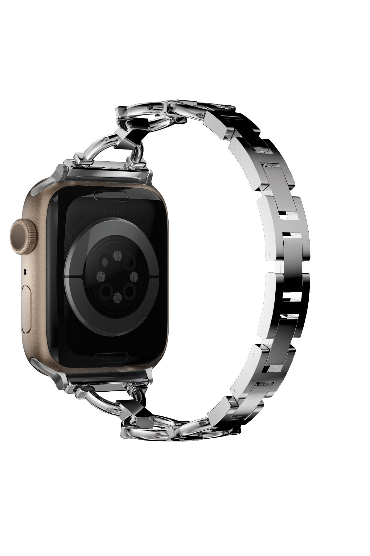 Apple Watch Uyumlu Chain Loop Kordon Light Gray