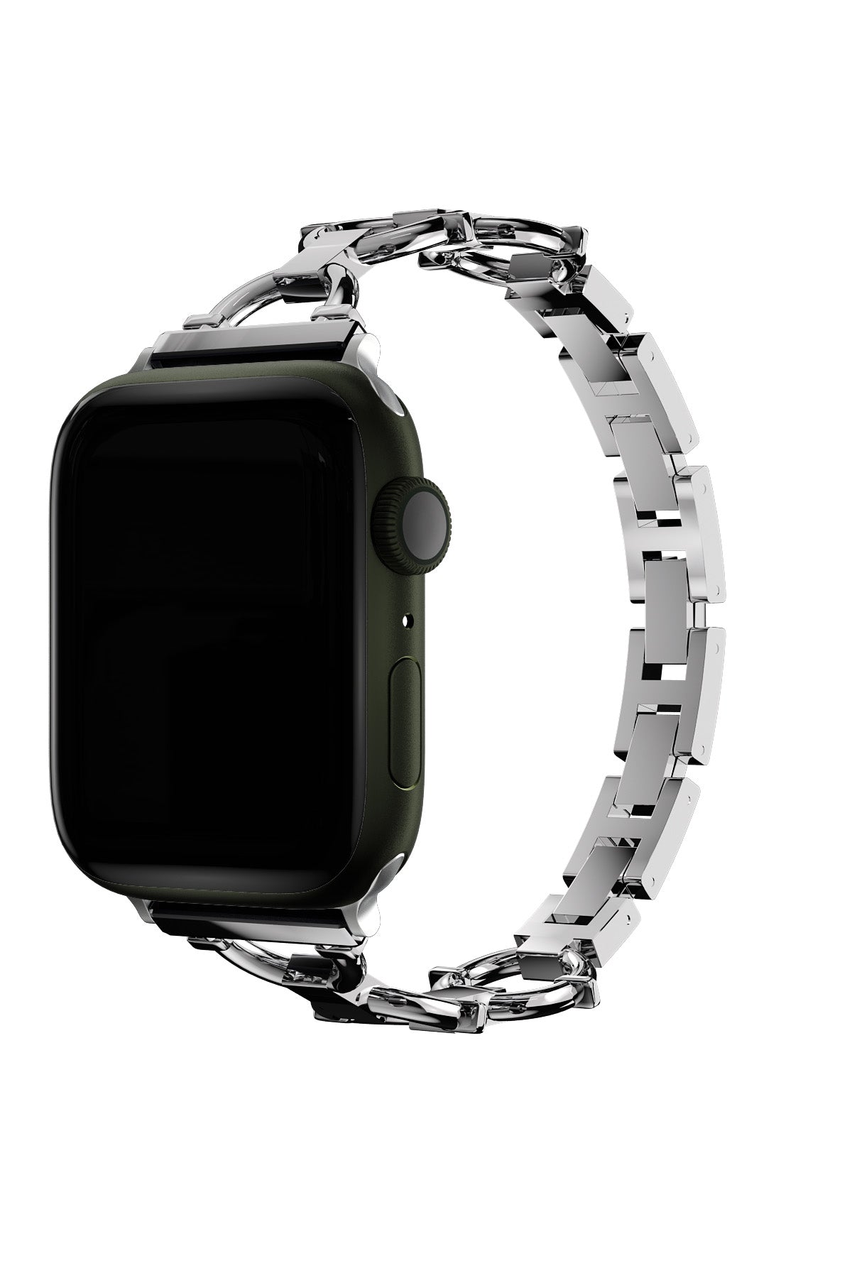 Apple Watch Uyumlu Chain Loop Kordon Light Gray