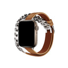 Apple Watch Uyumlu Double Tour Deri Kordon Taba