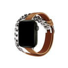 Apple Watch Uyumlu Double Tour Deri Kordon Taba