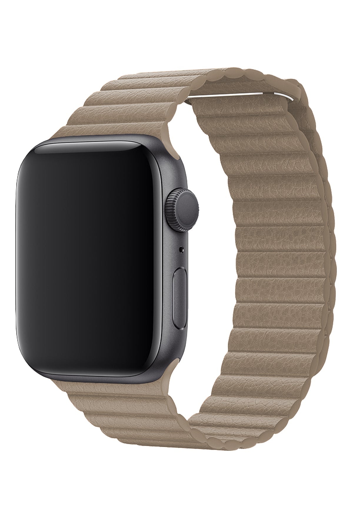 Apple Watch Uyumlu Deri Loop Kordon Bej