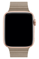 Apple Watch Uyumlu Deri Loop Kordon Bej