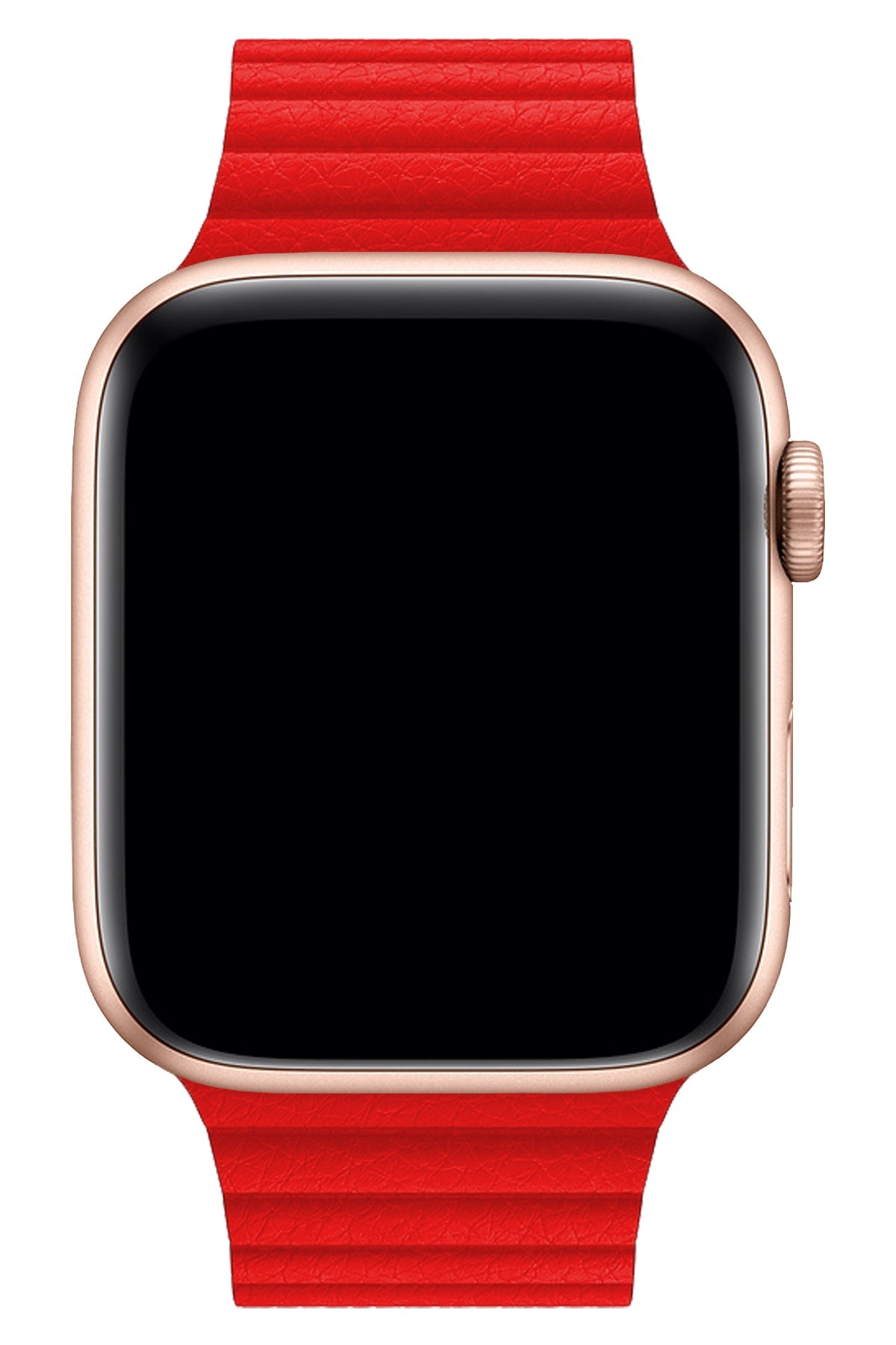 Apple Watch Uyumlu Deri Loop Kordon Kırmızı