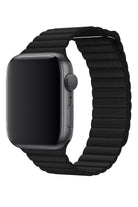 Apple Watch Uyumlu Deri Loop Kordon Siyah