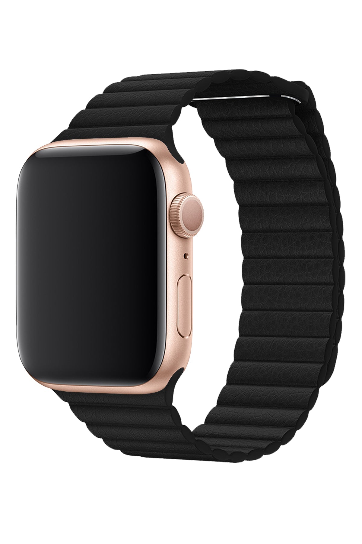 Apple Watch Uyumlu Deri Loop Kordon Siyah