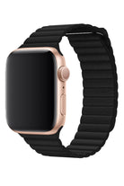 Apple Watch Uyumlu Deri Loop Kordon Siyah