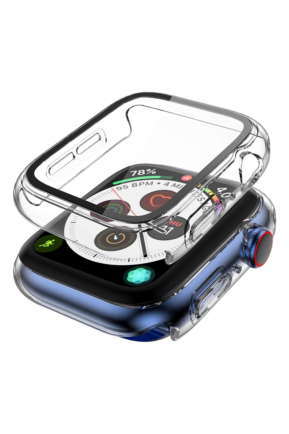 Apple Watch Uyumlu Ekran Koruyucu Şeffaf Kasa
